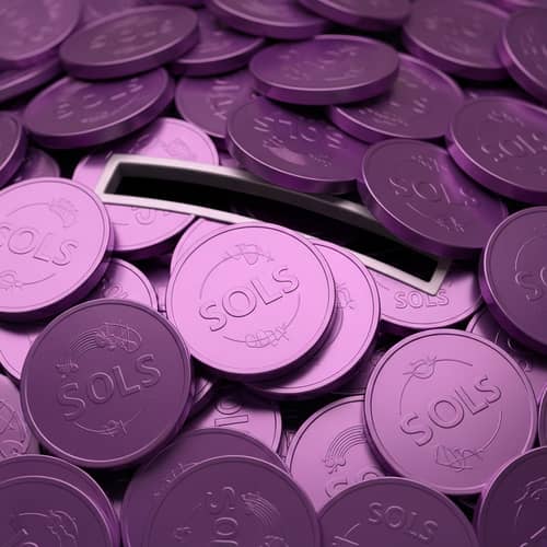 Unique Sol Coins Collection - Buy Purple Sols Online