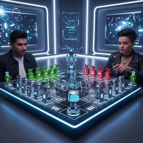 Futuristic Stratego Game in the Year 2100
