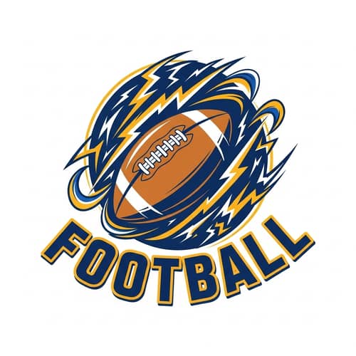 Custom Football Team Logo Design