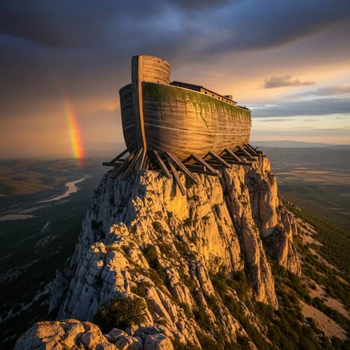 Noah's Ark Resting on Sainte-Victoire Mountain