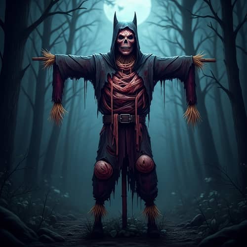 Scarecrow Monster: A Nightmare Vigilante in the Dark Woods
