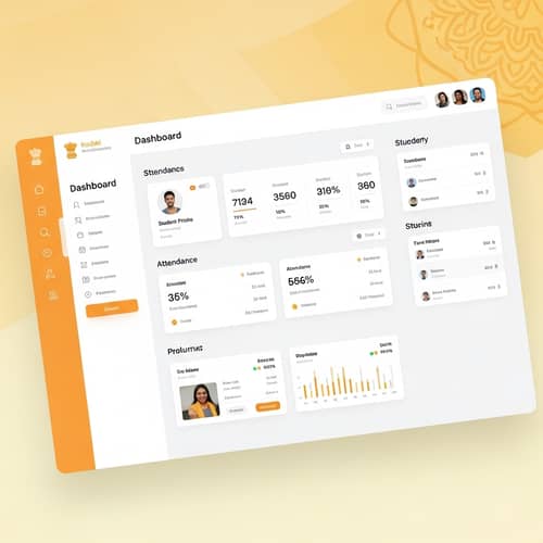 Professional Hindu-Inspired Student Dashboard Design