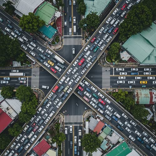 Bustling Intersection Documentary: Traffic Management in Philippines