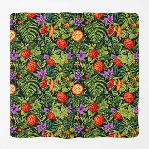 Exotic Tropical Prints: Lively Foliage & Vibrant Fruits