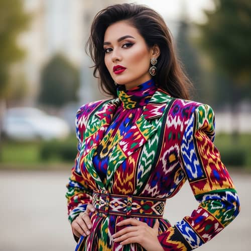1980s Uzbek Fashion: Dark & Bold Heritage with 80s Flair