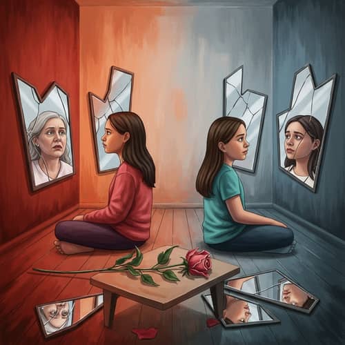 Toxic Mother-Daughter Relationship: Symbolic Artwork