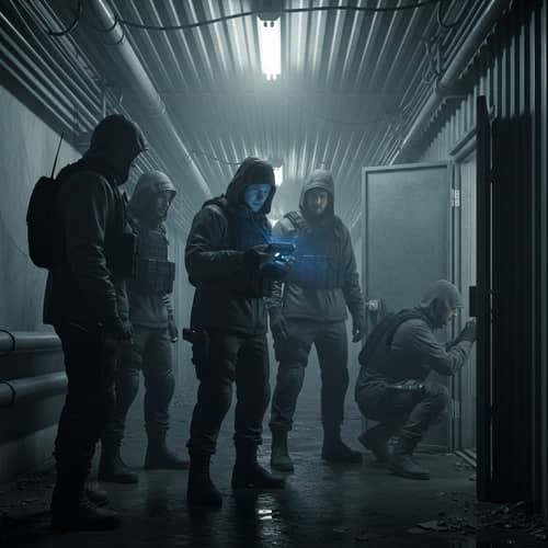 Dark & Dangerous Scenario with Group of People