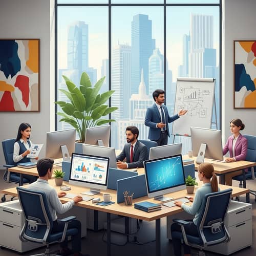 Globalized & Inclusive Corporate Culture | Modern Office Aesthetics