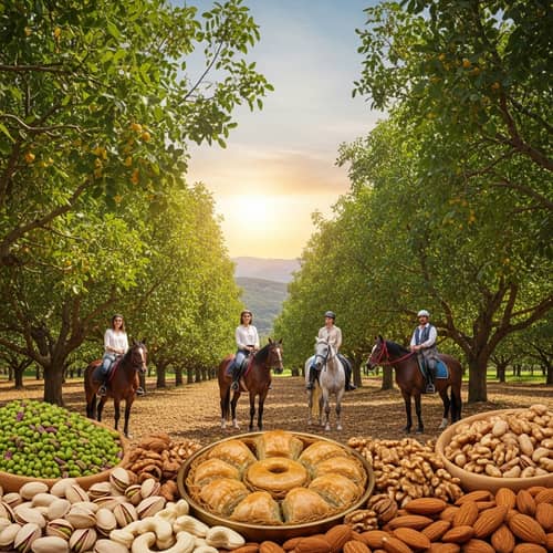 Majestic Pistachio Grove and Hidden Walnut Orchard | Culinary Harmony