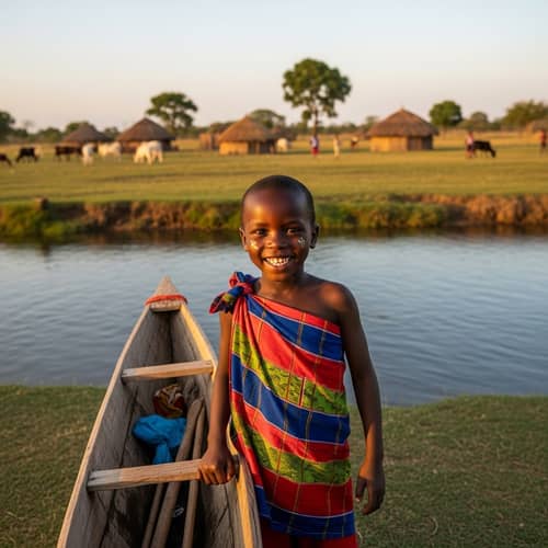 Village Boy from Uganda | African Traditional Scene