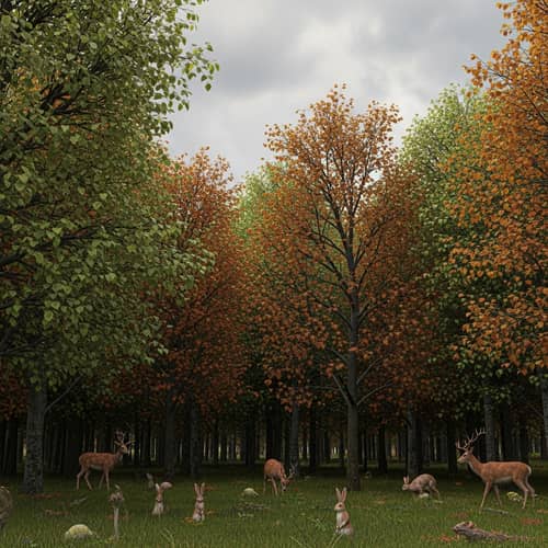 3D Disease Outbreak in Lush Forest | Illustration