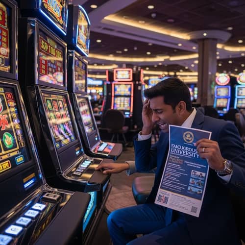 Heartbreaking Scene in a Casino: South Asian Man Loses Kids' College Fund