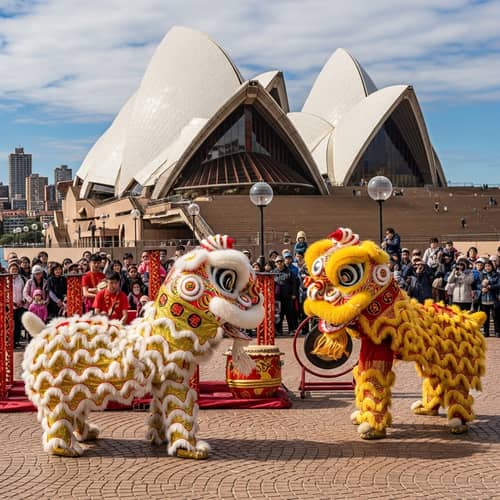 Sydney Yun Yee Tong Lion Dance | Festive Lion Dance Spectacle