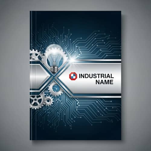 Industrial & Electrical Catalog Cover Design | Sleek & Elegant