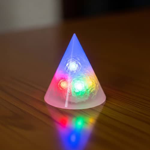 Colorful Marijuana Cone on Table - Unique Centerpiece