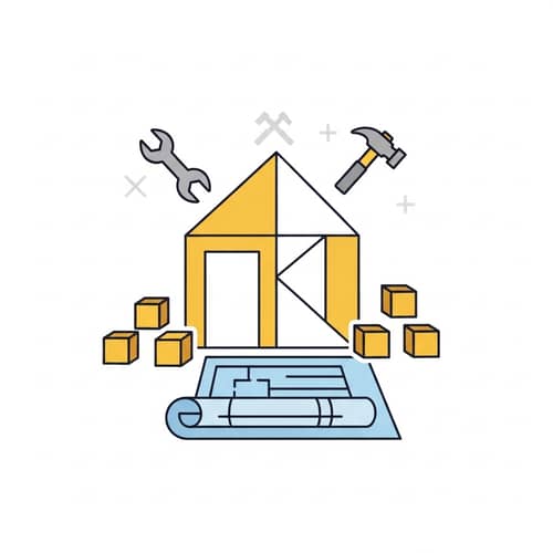 2D Icon for Assembly Process of Structures