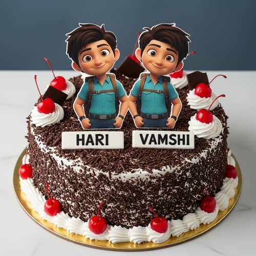 Delicious Black Forest Cake for HARI & VAMSHI