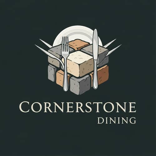 Cornerstone Dining Logo Design | Refined & Inviting
