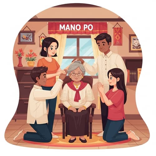 Filipino Family Tradition: Mano Po Gesture of Respect
