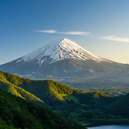 Mount Fuji Photo-realistic Picture - Serene Beauty Captured