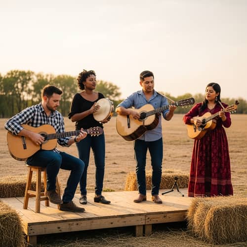 Diverse Sierreño Group: Guitar, Tambora, Guitarron, Vihuela