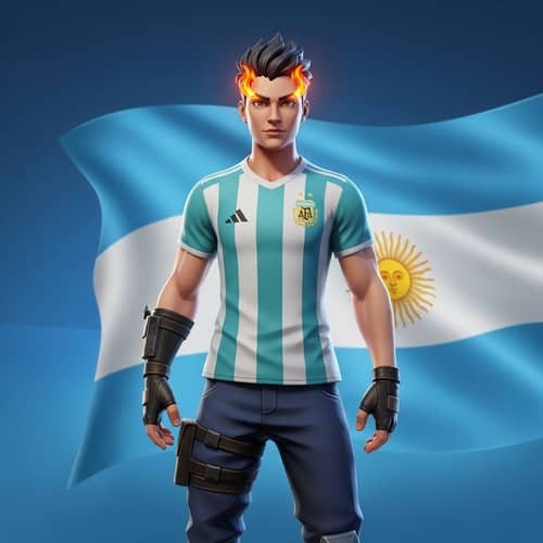 Animated Character Inspired by Popular Battle Royale Game