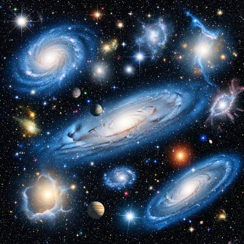 Abstract Galaxy Art - Cosmic Beauty and Complexity Display