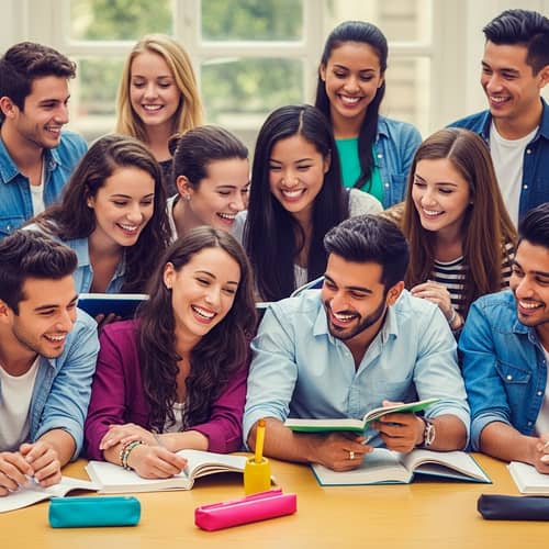 Multicultural Student Community: Vibrant Studies & Sports | Educational Genre