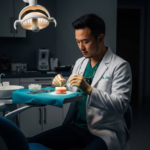 Intense Asian Dentist Dr. Lee | Dramatic Lighting