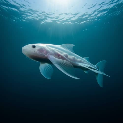 Translucent Marine Creature: A Majestic Ghostly Form