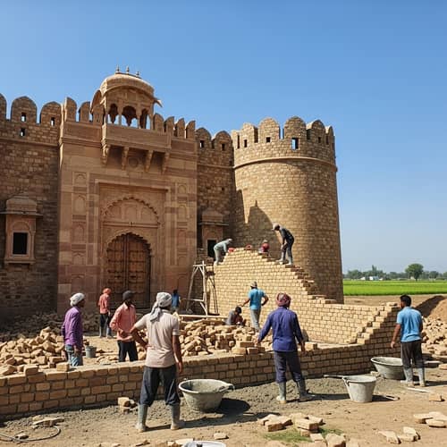 Rebuilding a Strong Castle in 18th Century Punjab
