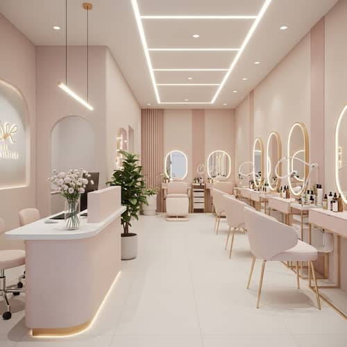 Minimalist Beauty Institute Design Ideas