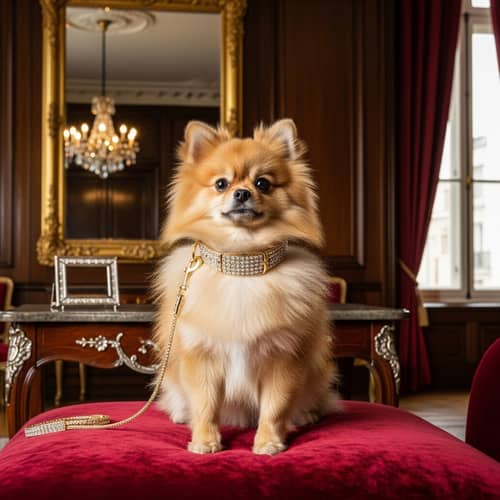 Luxurious Dog Accessories for Wealthy Breeds | Elegant Room Setting