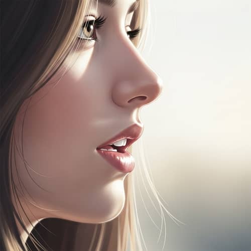 Serene Profile Illustration for Introspective Impressions