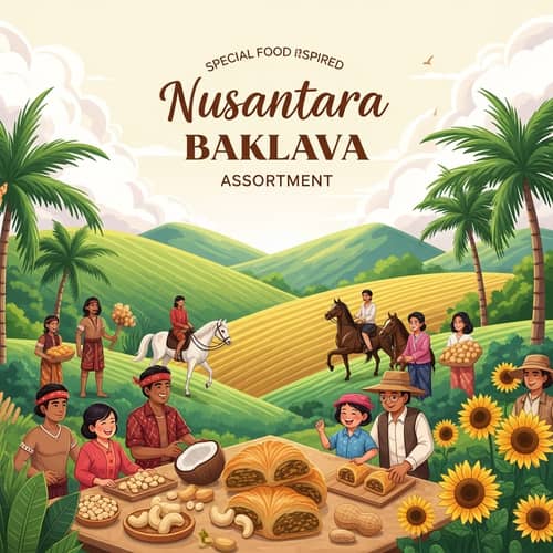 Nusantara-Inspired Baklava Assortment Packaging | Unity Through Diversity