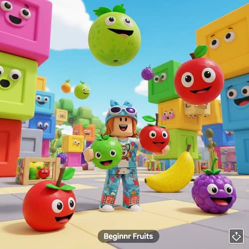 Colorful Fruit-Themed Game for Beginners | Play Blox Fruits