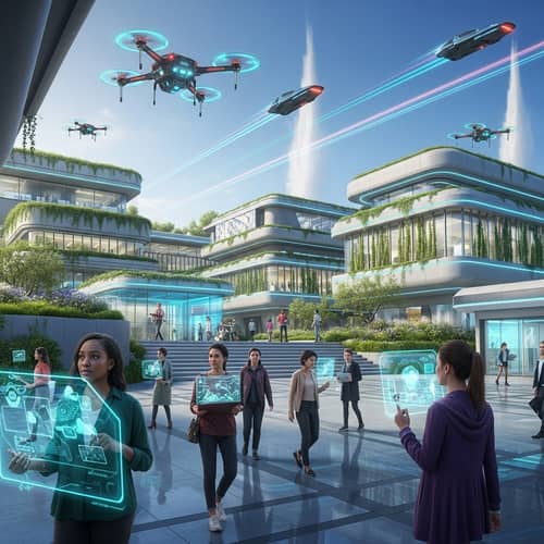 Science Fiction Academic Campus of the Future