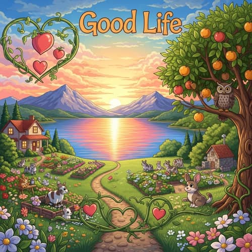 Serene Landscape: A Metaphor for a Good Life