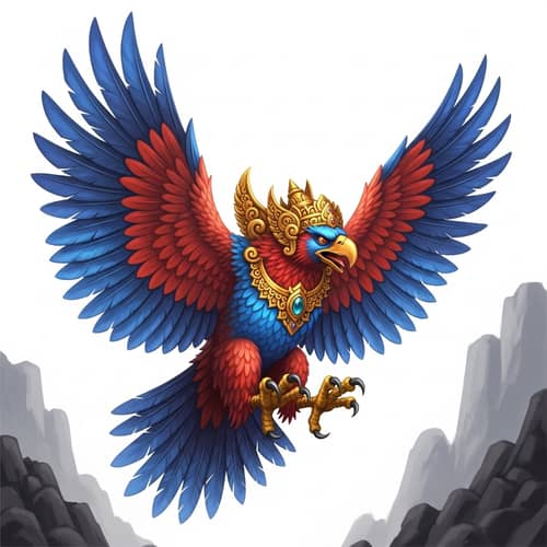 Majestic Garuda: Mythical Bird of Indonesian Folklore