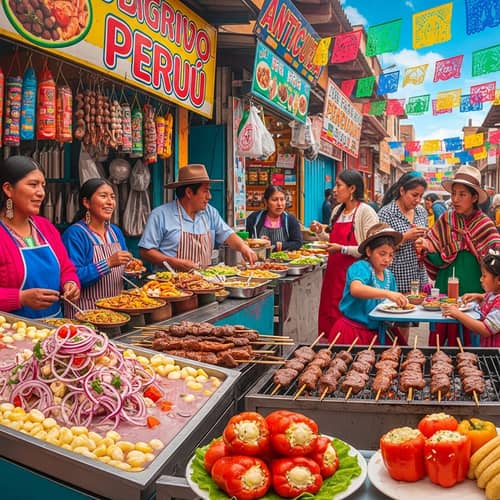 Authentic Peruvian Street Food Scene | Shared Community Culture