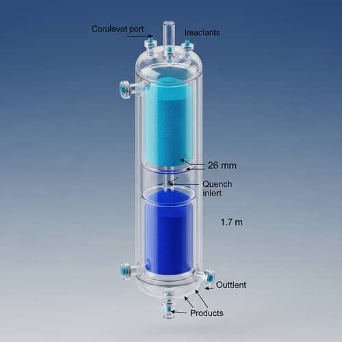 High-Resolution 3D Model of Vertical Stainless-Steel Pressure Vessel