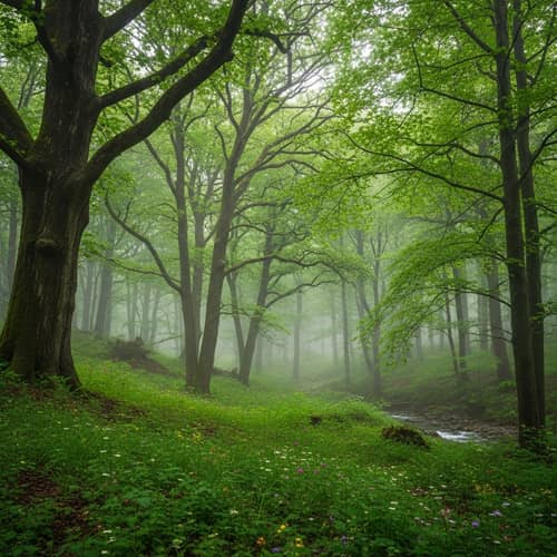 Enchanting Forest Canopy - Explore the Vibrant Presence of Nature