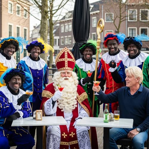 Dutch Sinterklaas in Neude, Utrecht | Roetveeg Pieten Celebration