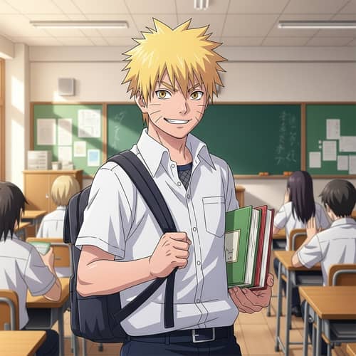 Young Student with Blonde Hair | Ninja Go Character