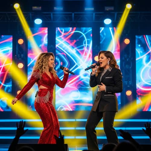 Shakira and Thalia Live Performance | Energetic Female Pop Singers