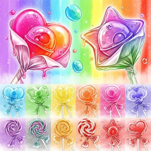 Magical Lollipops with Unique Flavors | Surprise Fillings