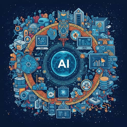 Philippine Qualifications Framework Artwork: Analytics & AI in Blue