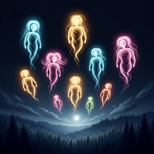 Radiant Souls Drifting Skyward | Ethereal Journey
