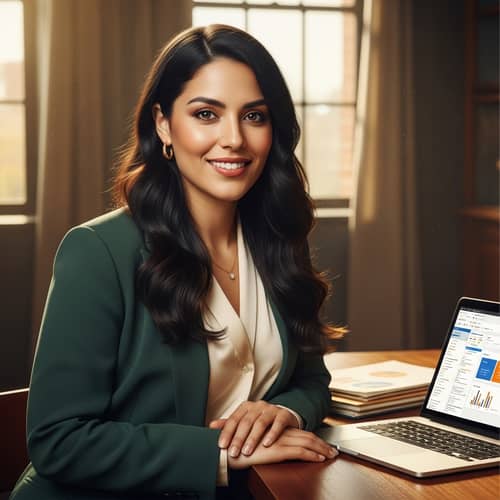 Professional Hispanic Woman Project Manager Portrait