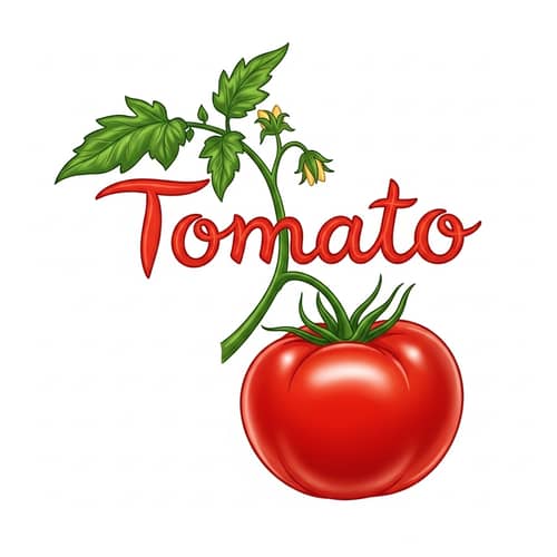 Artistic Tomato Interpretation - Fresh and Vibrant Imagery